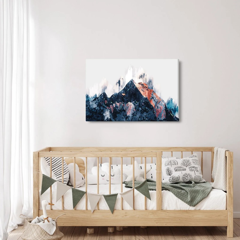 Kép - Absztrakt hegy (90x60 cm)