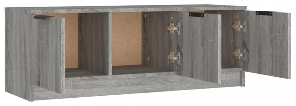 szürke sonoma színű szerelt fa TV-szekrény 102 x 35 x 36,5 cm