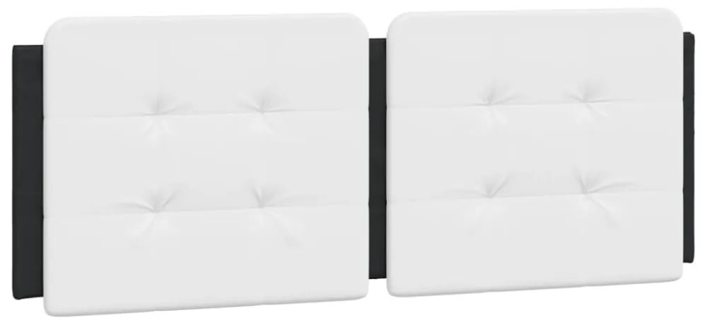 fekete és fehér műbőr ágykeret matrac nélkül Zadar 140 x 200 cm