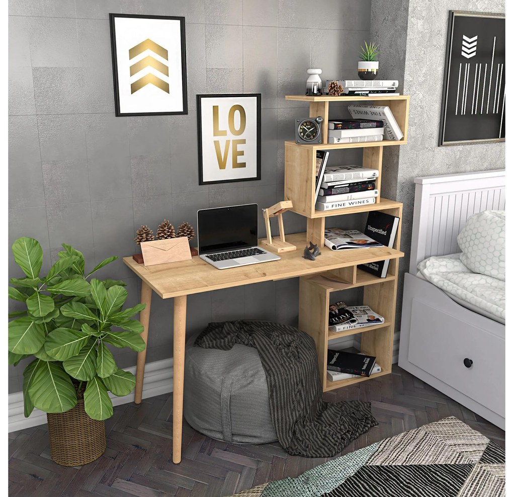 PC asztal Veratum (tölgy) . Akció -12%. 1102634