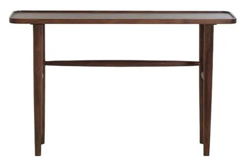 Barna akácfa konzolasztal 30x120 cm Qiano – Light &amp; Living