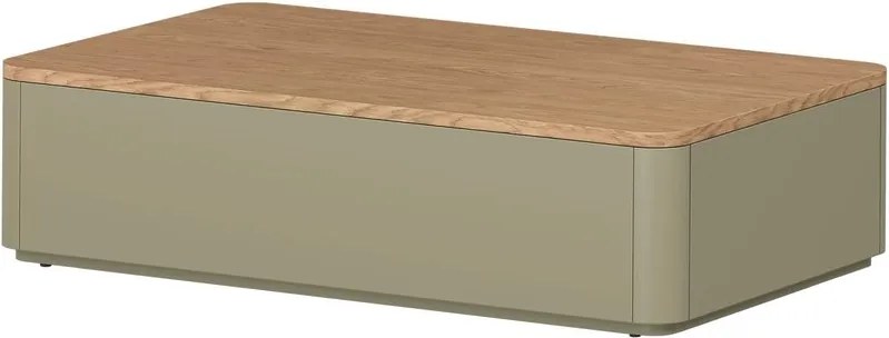 Elivo dohányzóasztal 100 cm fiókokkal - eukaliptusz / baltic dune tölgy