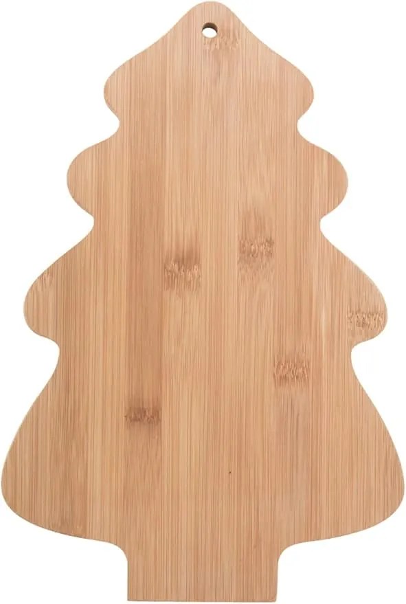 Fából Készült Karácsonyfa Alakú Sajt Szeleteléshez És Tálaláshoz