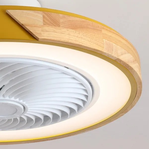 Brilagi - dimmelhető ventilátoros LED-lámpa LED/38W/230V 50 cm arany/tölgy + távvezérlő