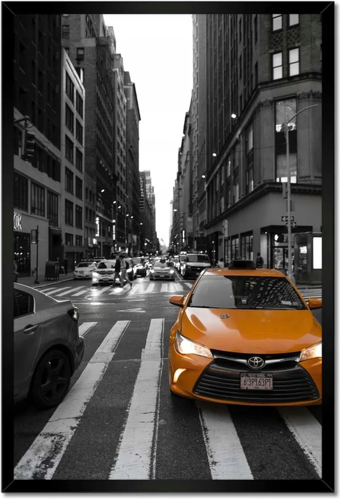 Poszterek keretben 40x60 Sárga taxi Taxi