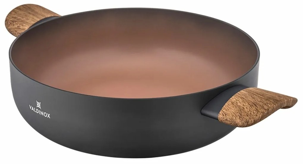 Valdinox Morgan 26 cm-es sekély serpenyő fedéllel,3,4 l