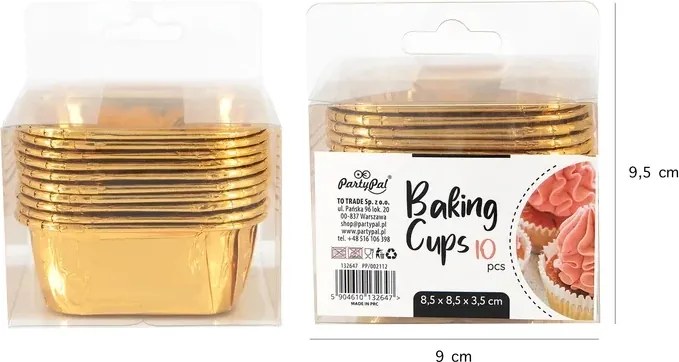 Muffin sütőforma PartyPal 8x8 cm
