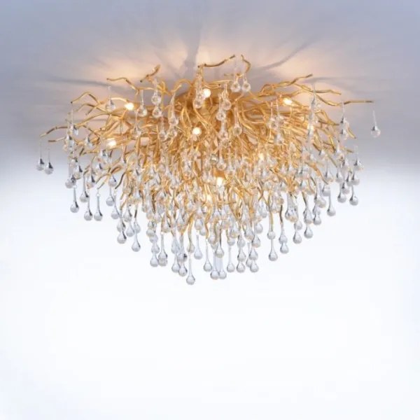 Paul Neuhaus 8092-11 - Felületre szerelhető csillár ICICLE 14xG9/40W/230V átm. 100 cm réz