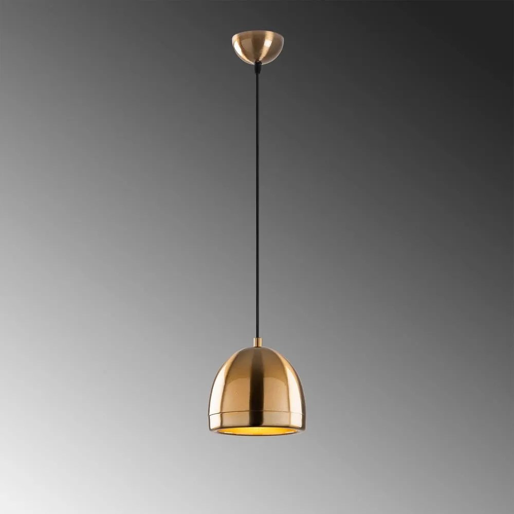 Bronzszínű függőlámpa fém búrával ø 17 cm Mugo – Opviq lights