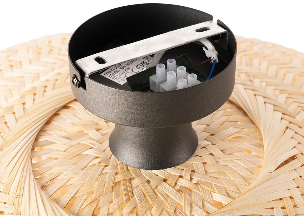 Keleti mennyezeti lámpa bambusz 50 cm - Ostrava