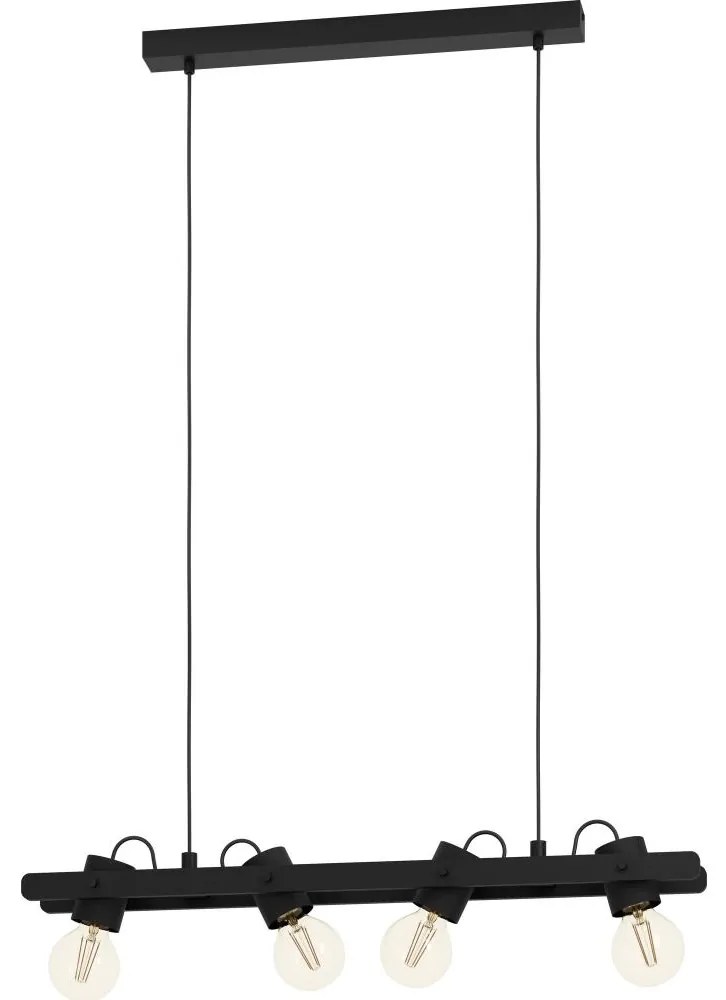 Eglo 43848 - Csillár zsinóron PLIMSOLL 4xE27/15W/230V