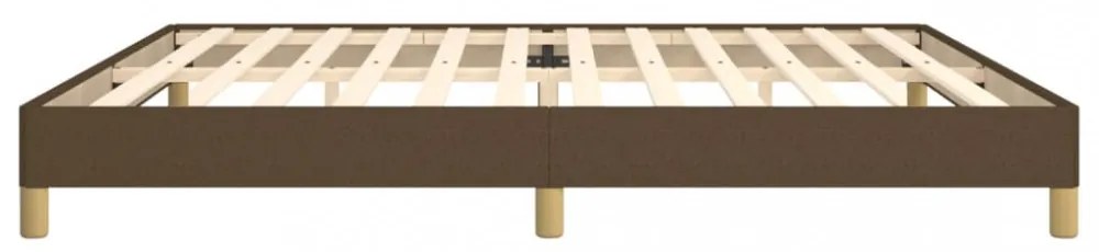 sötétbarna szövet ágykeret matrac nélkül 200 x 200 cm