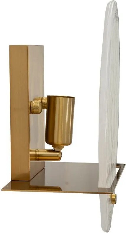 Aranyszínű üveg fali lámpa Portlan – Mauro Ferretti