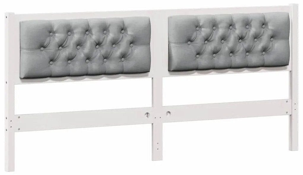 Fejtámla Egyéb Fehér és világosszürke 160 cm Tömör fenyőfa