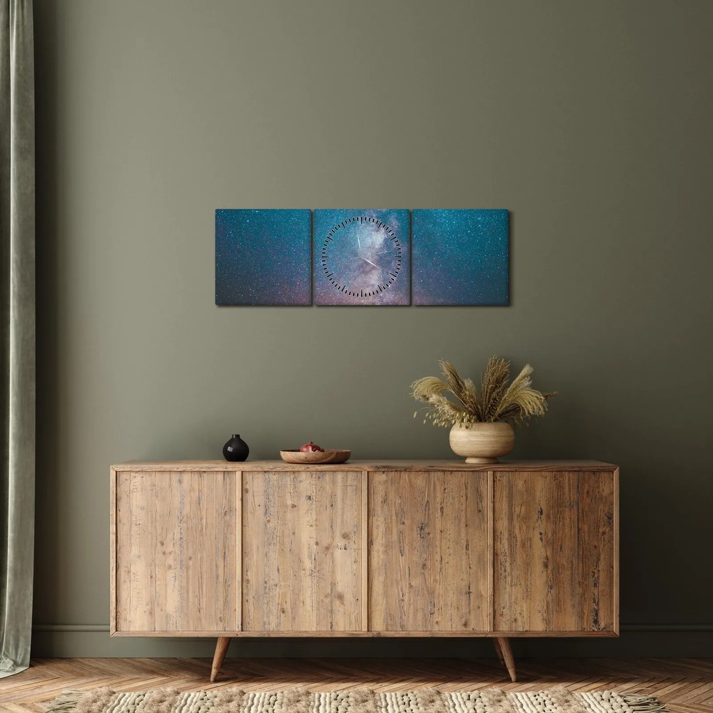 Kép - Tejút (órával) (90x30 cm)