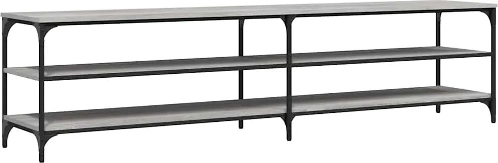vidaXL szürke sonoma színű szerelt fa TV-szekrény 200 x 30 x 50 cm
