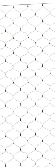 kültéri hálós hideg fehér karácsonyi világítás 204 LED 3 x 2 m