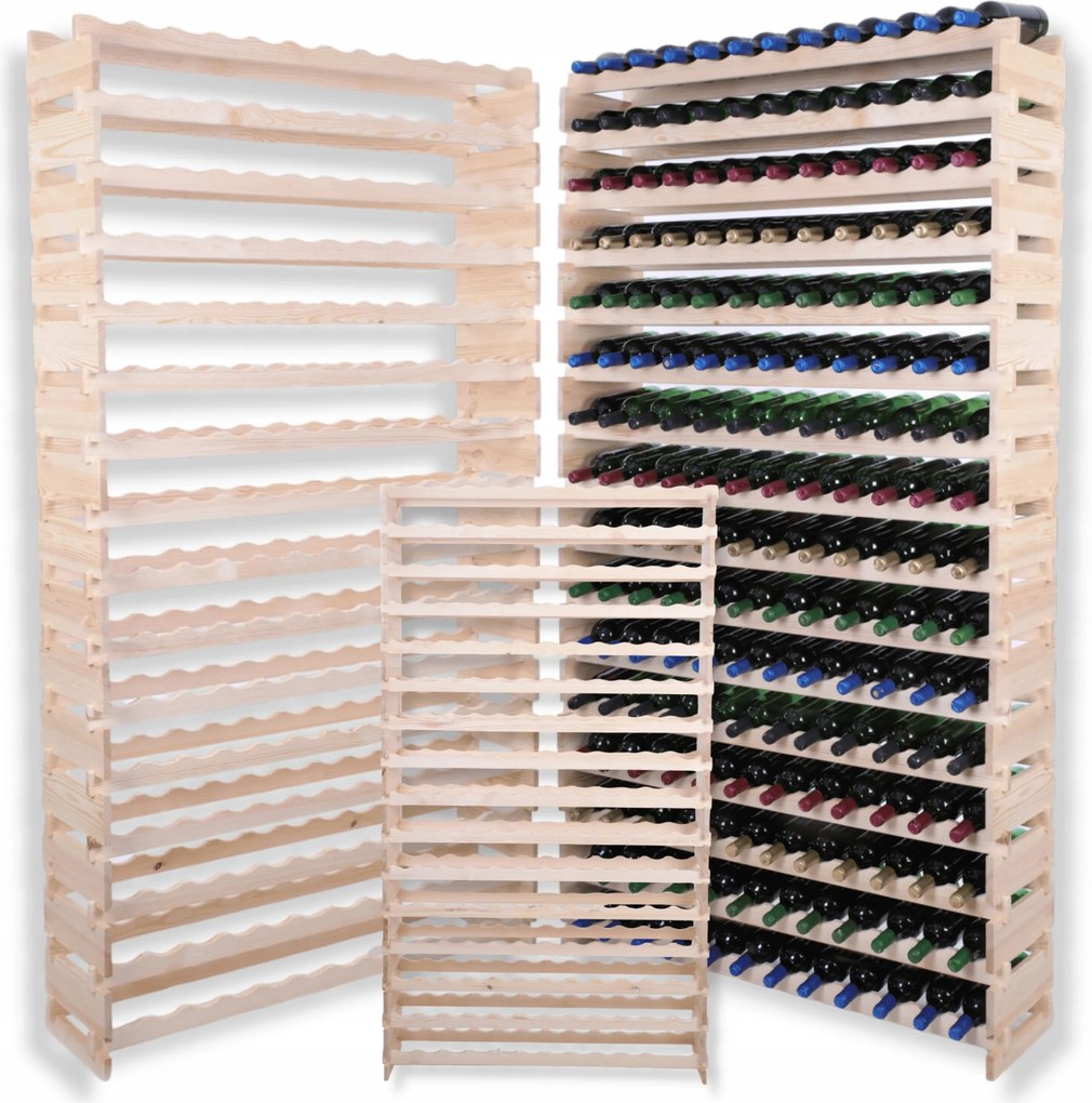 192 palackos állvány bortartó állvány moduláris 16x12 építs úgy, mint egy kattanó építőkocka