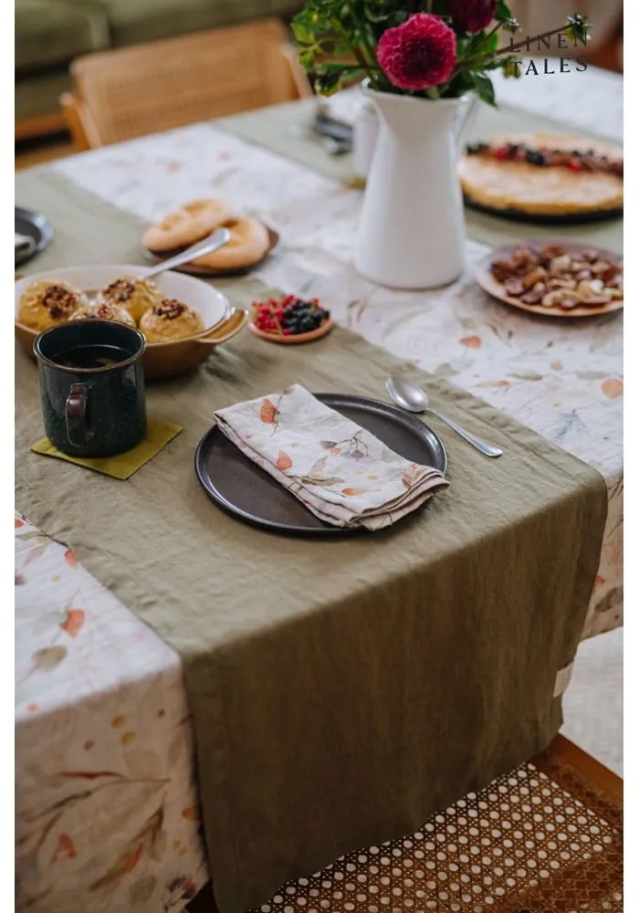 Len asztali futó 40x200 cm – Linen Tales