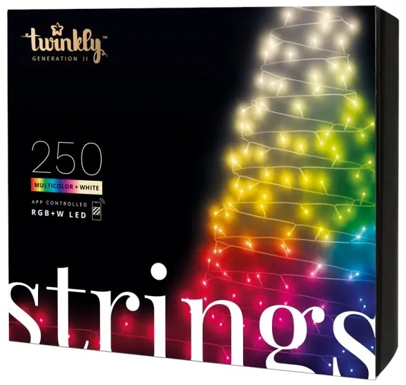 Twinkly TWS250SPP-TEU - LED RGBW kültéri karácsonyi lánc 250xLED 23,5m IP44 Wi-Fi