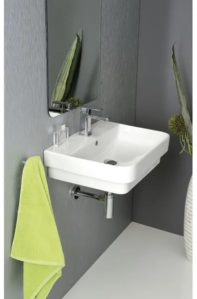 Isvea - SOTT AQUA ráépített mosdó 48x42 cm kerámia/fehér