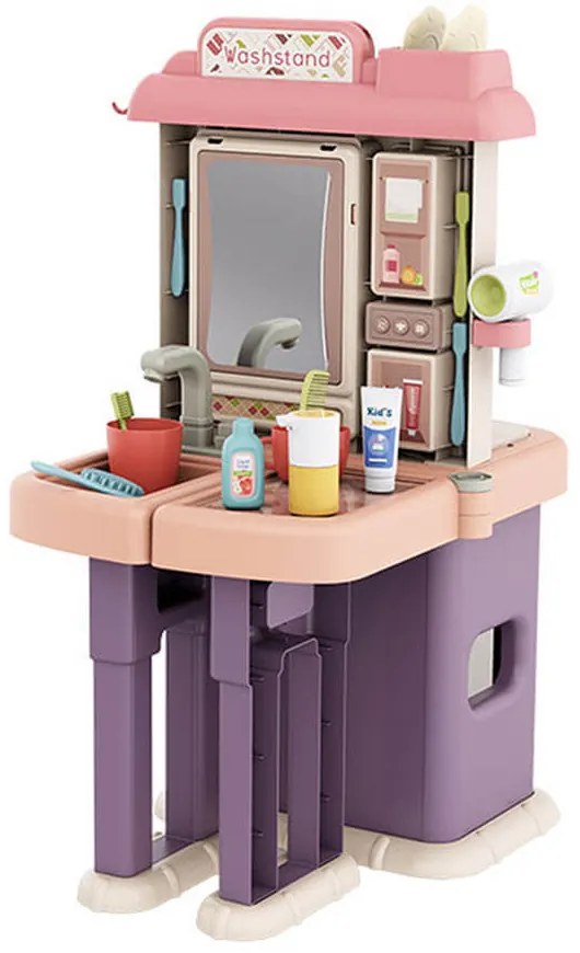 2 az 1-ben játékkonyha és fürdőszoba, 43 részes