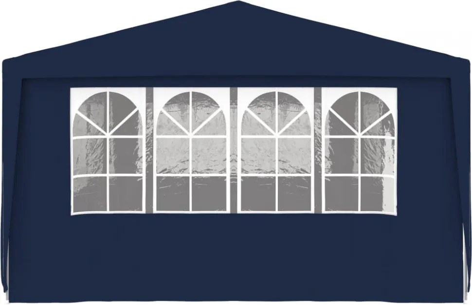 kék rendezvénysátor oldalfalakkal 4 x 9 m 90 g/m²