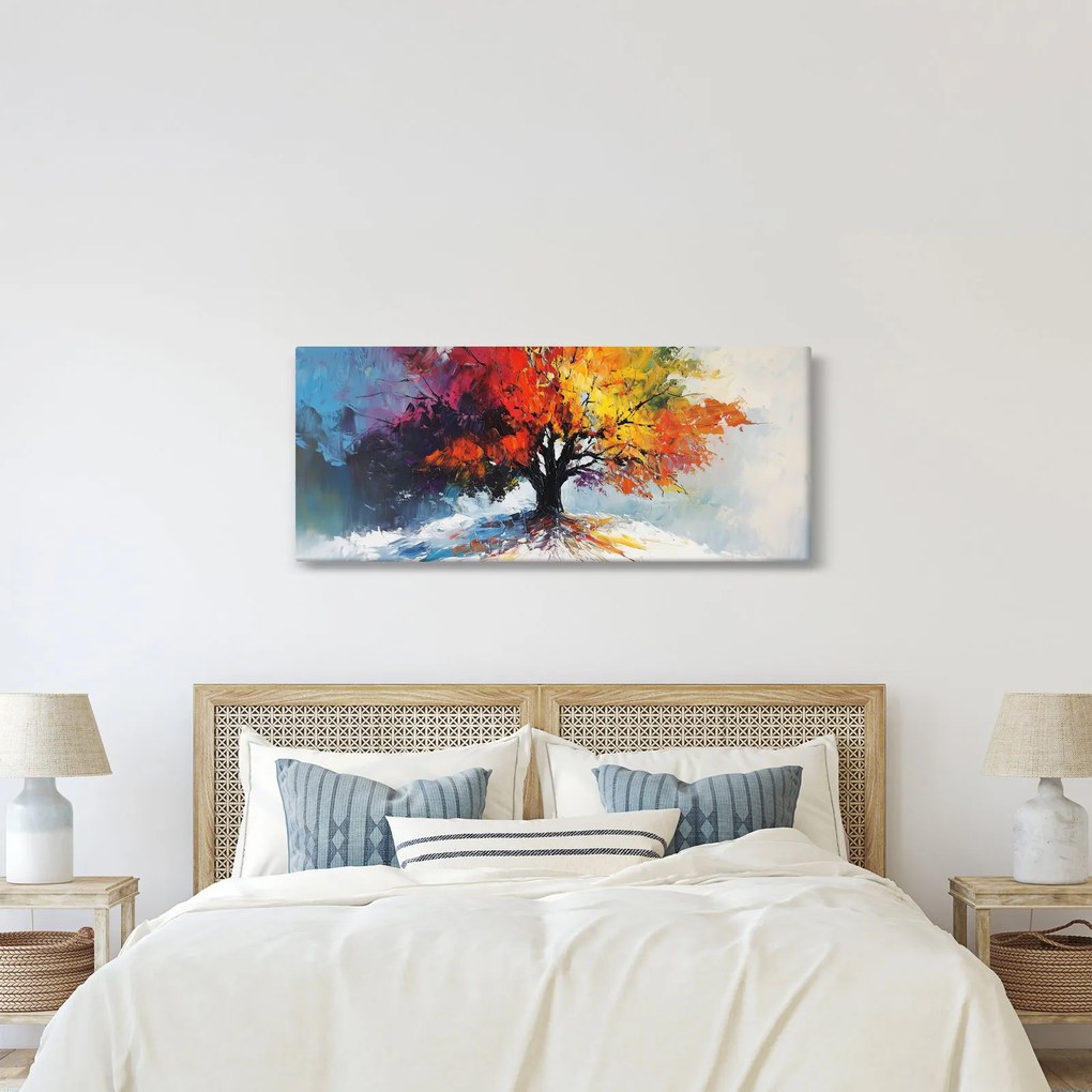 Kép - Színes fa (120x50 cm)