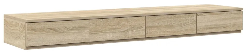 Éjjeli Asztal Sonoma tölgy Mérnöki faforgács 150 x 36,5 x 16,5 cm