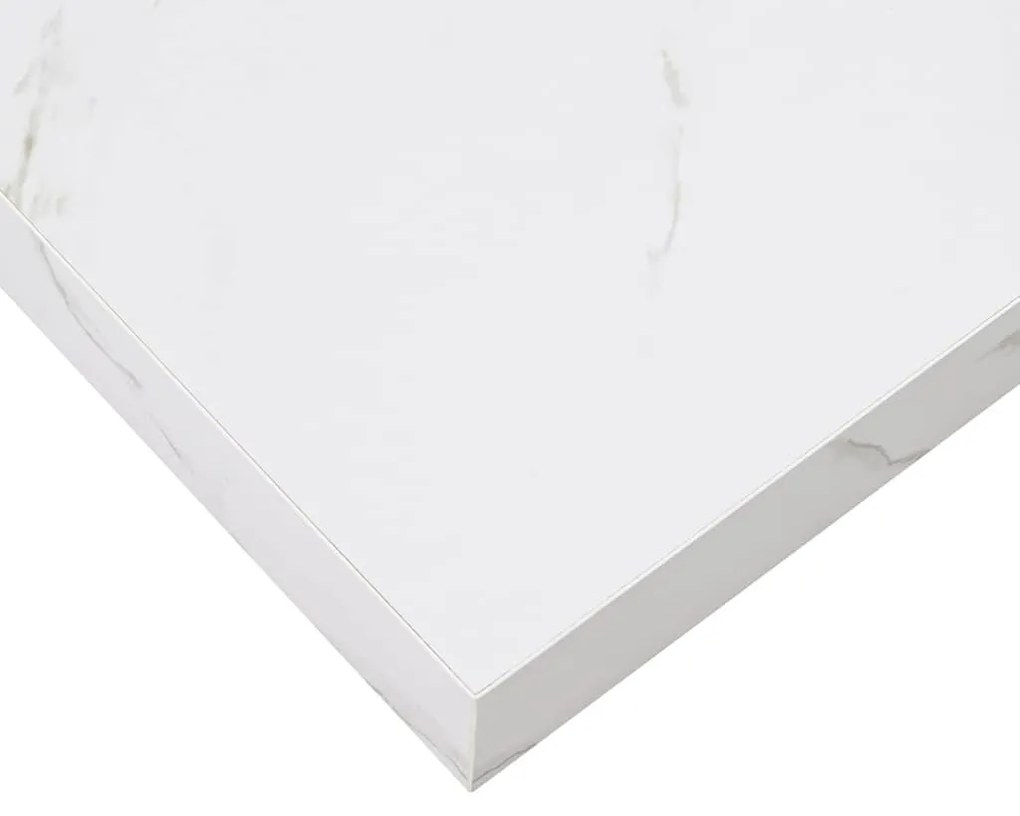 Falpolc Falra szerelhető Fehér márvány 50 x 23 x 4 cm Faanyag