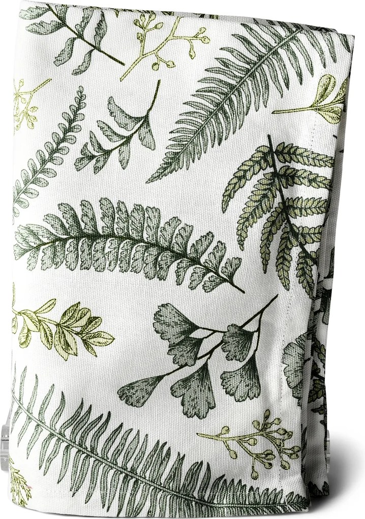 Konyhai Törlőkendő Fehér 70x50CM pamut levelek a konyhába