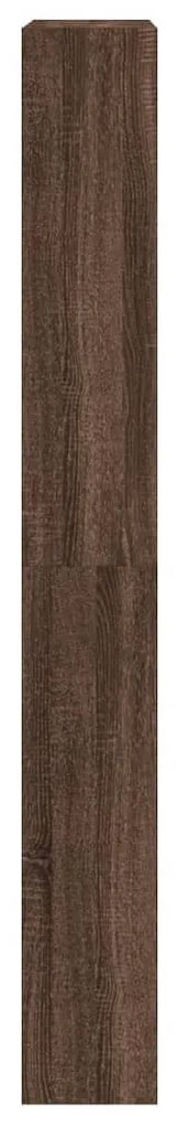 barna tölgy cipőszekrény 4 kihajtható fiókkal 80x21x163,5 cm