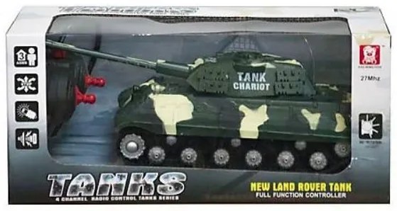New Land Rover Tank RC Távirányítású Tank Teljes Vezérlés 27MHz 4 csatorna