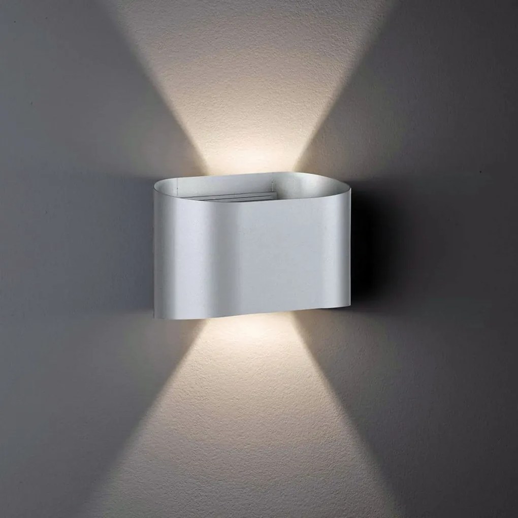 FISCHER&HONSEL 30425 WALL Modern Kültéri Fali Lámpa Ezüst LED IP44