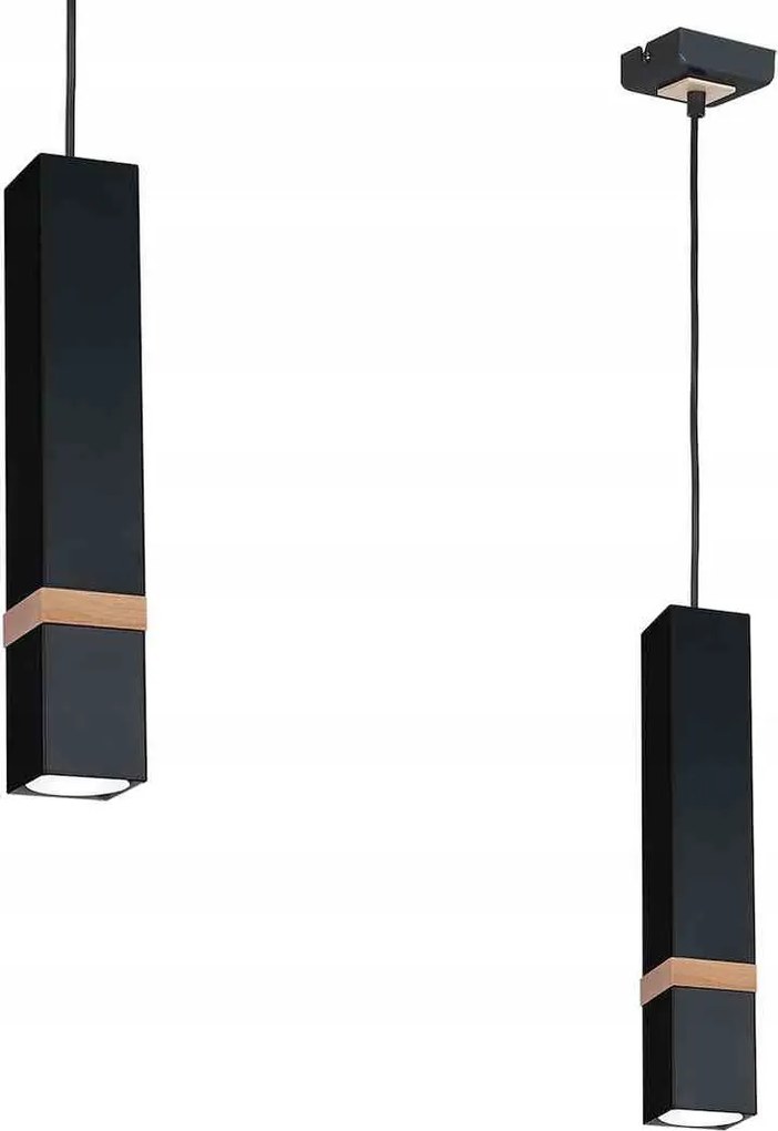 Függőlámpa Vidar Black 1xGU10