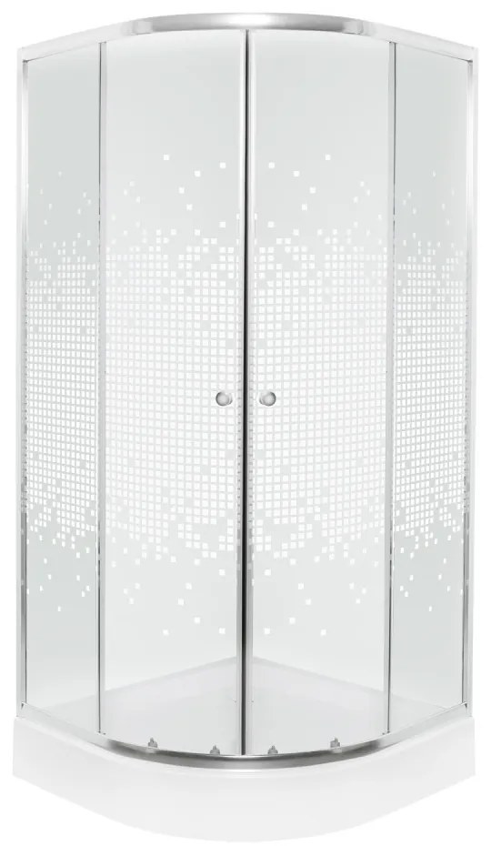 Pixel White 80 íves zuhanykabin zuhanytálcával
