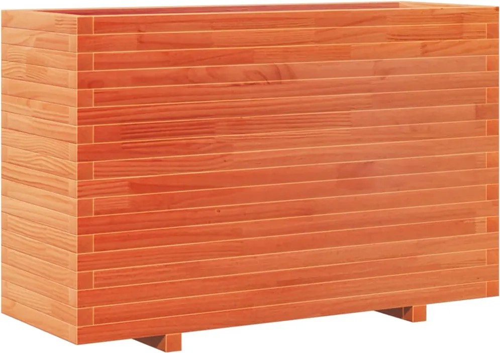 vidaXL viaszbarna tömör fenyőfa kerti virágláda 110x40x72,5 cm
