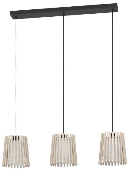 Eglo 900903 - Csillár zsinóron FATTORIA 3xE27/25W/230V
