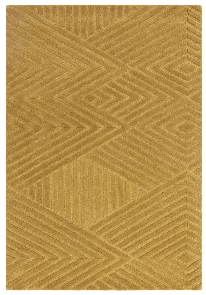 Okkersárga gyapjú szőnyeg 160x230 cm Hague – Asiatic Carpets