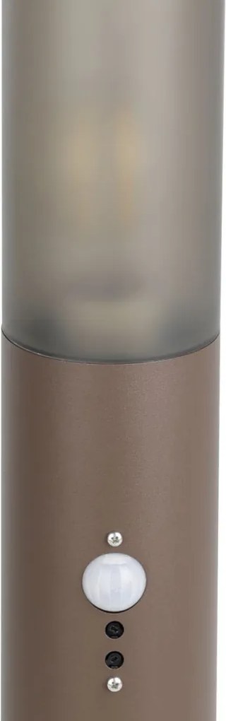 EGLO 900986 HELSINKI Modern Kültéri Állólámpa Fekete, Átlátszó, Gesztenye Színű E27, LED IP44