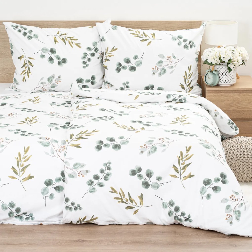 4Home Pamut ágynemű Eukaliptusz, 160 x 200 cm, 70 x 80 cm