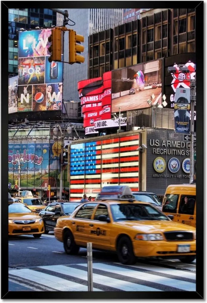 Poszterek keretben 40x60 New York Yellow Cab