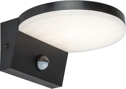 RÁBALUX 77119 BATIDA Fali Lámpa Mozgásérzékelővel Fekete IP44