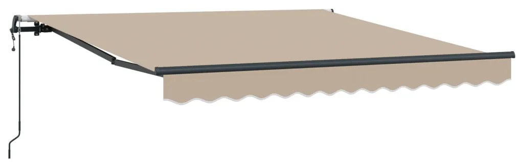 Behúzható napellenző Bézs 300 x 250 cm szövet