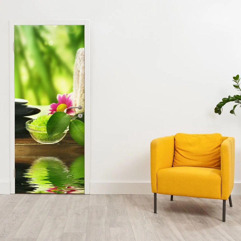 Fotótapéta ajtóra - Masszázs segédeszközök (95x205cm)