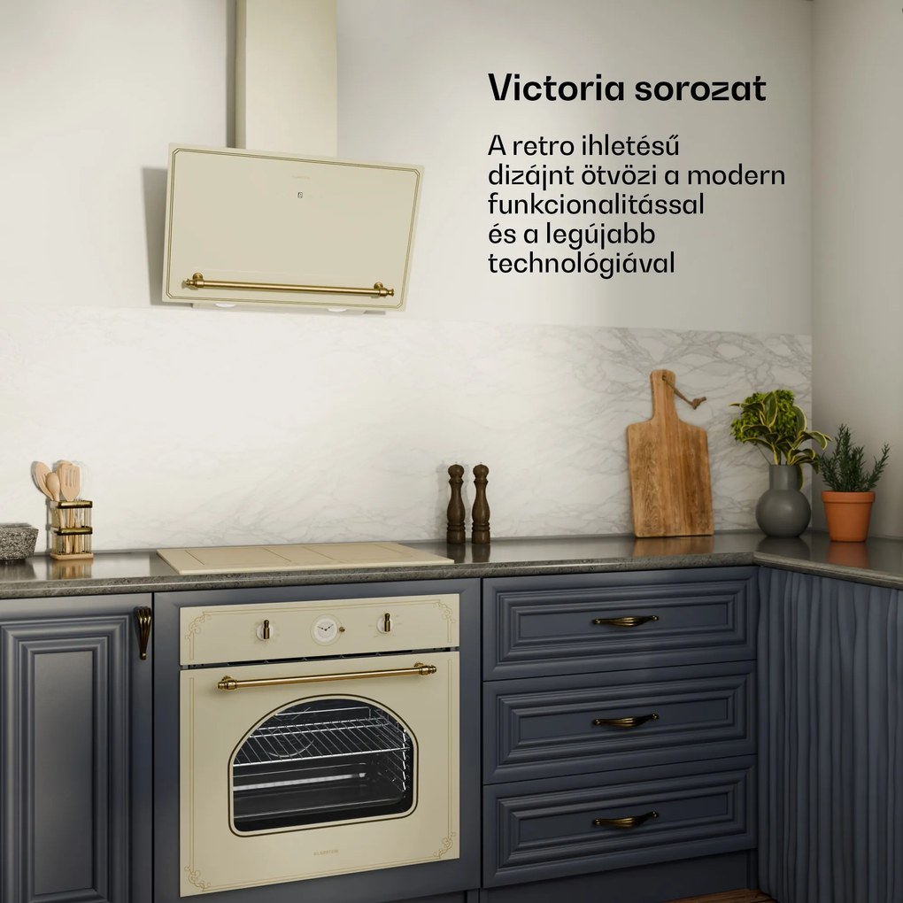 Klarstein Victoria 4 Flex, indukciós főzőlap, beépített, 7000 W, Flexzone, időzítő