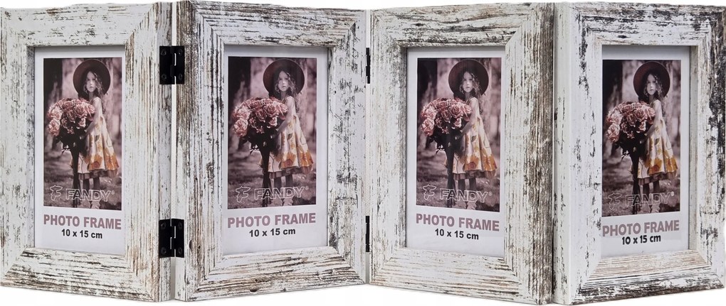 Galéria multikeret Narvik 1 képhez 10x15 cm Pion összecsukható 4 keret Fehér