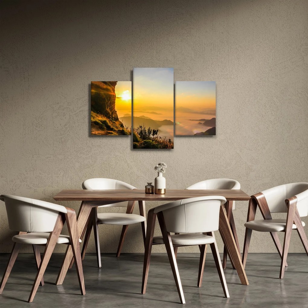 Egy völgy képe a reggeli ködben (90x60 cm)