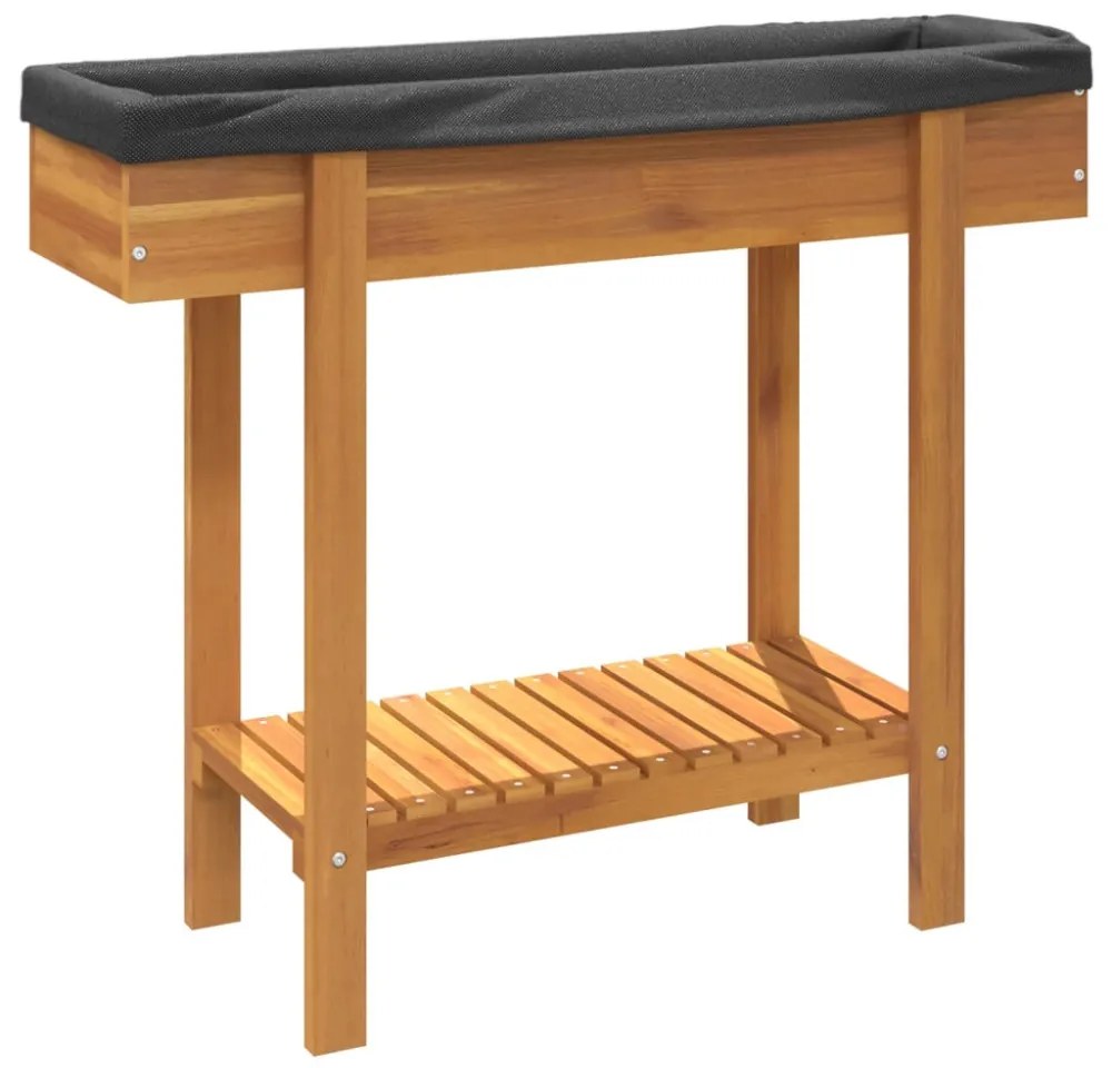 tömör akácfa kerti magaságyás 90 x 30 x 75 cm