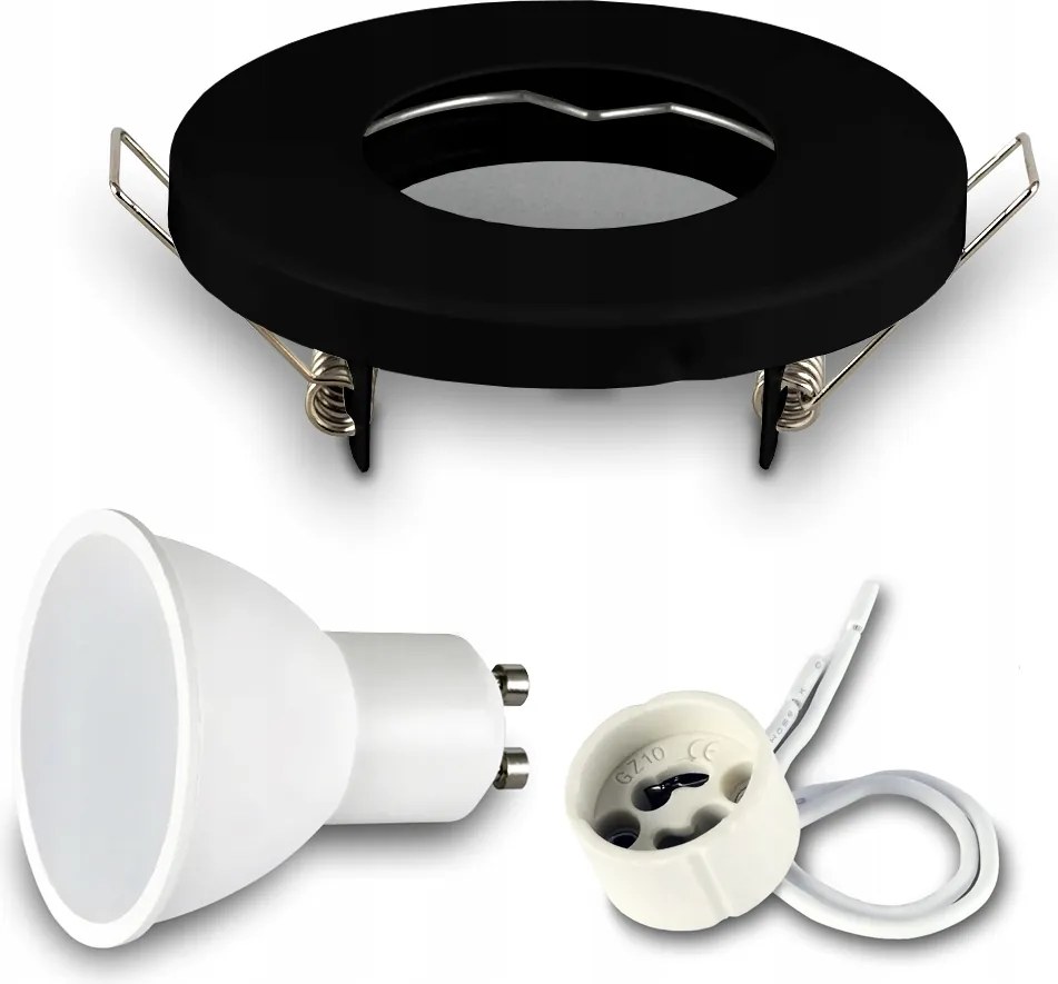 Süllyesztett lámpatest halogén IP44 fürdőszobai lámpatest Led GU10 7W 4000K